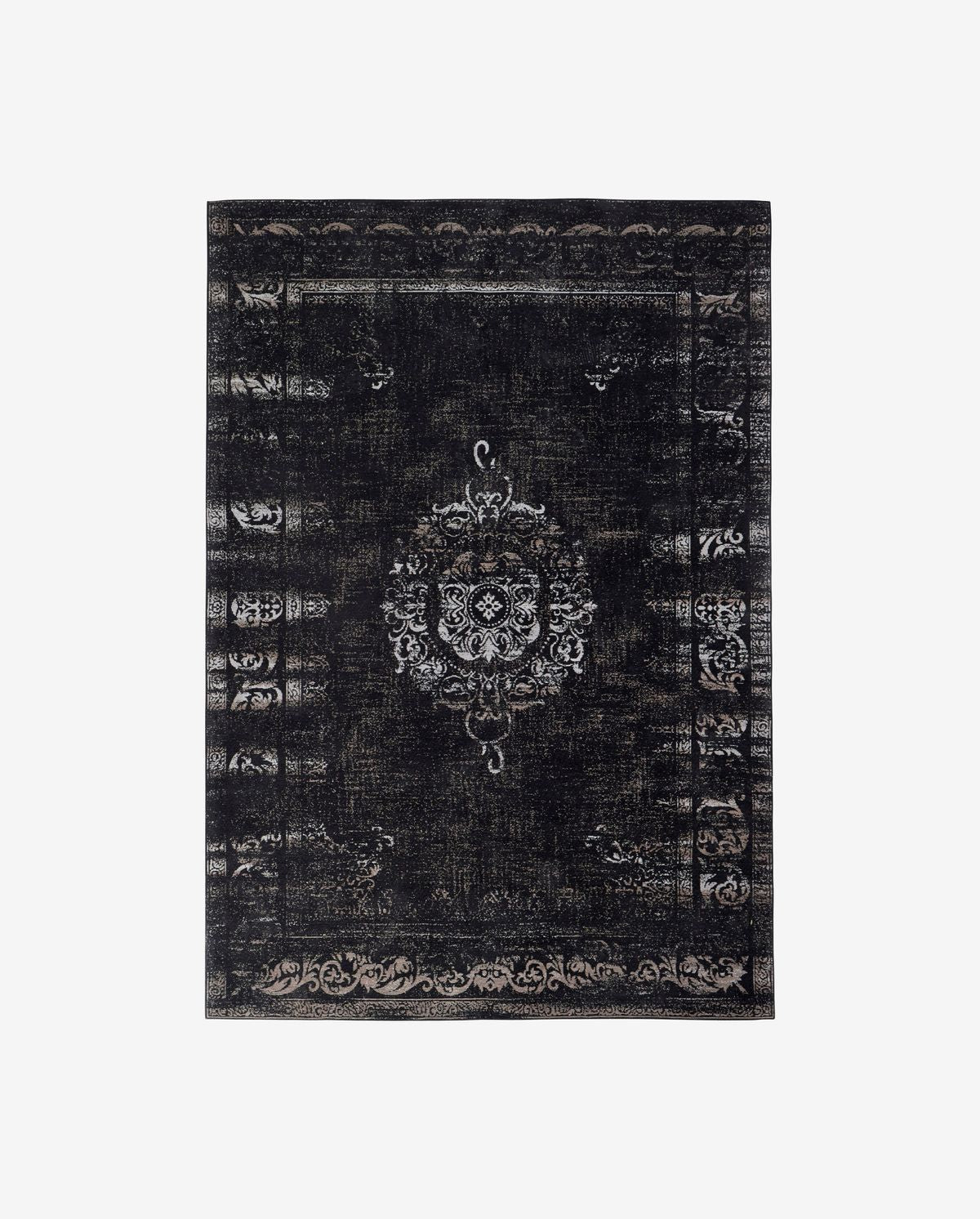 Nordal Grand Woven Rug, mörkgrå/svart