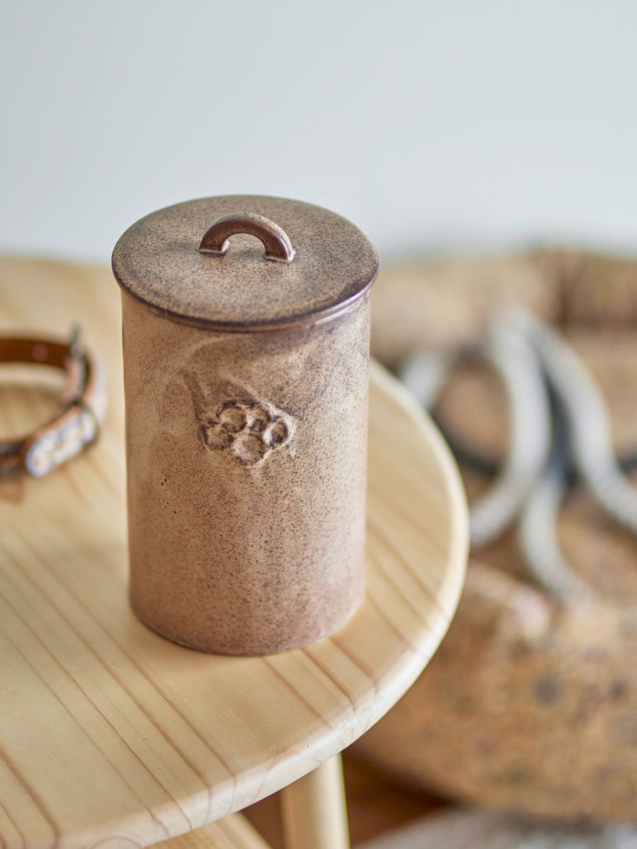 Bloomingville Buddy Pot w/Lid, Brown, Stoneware