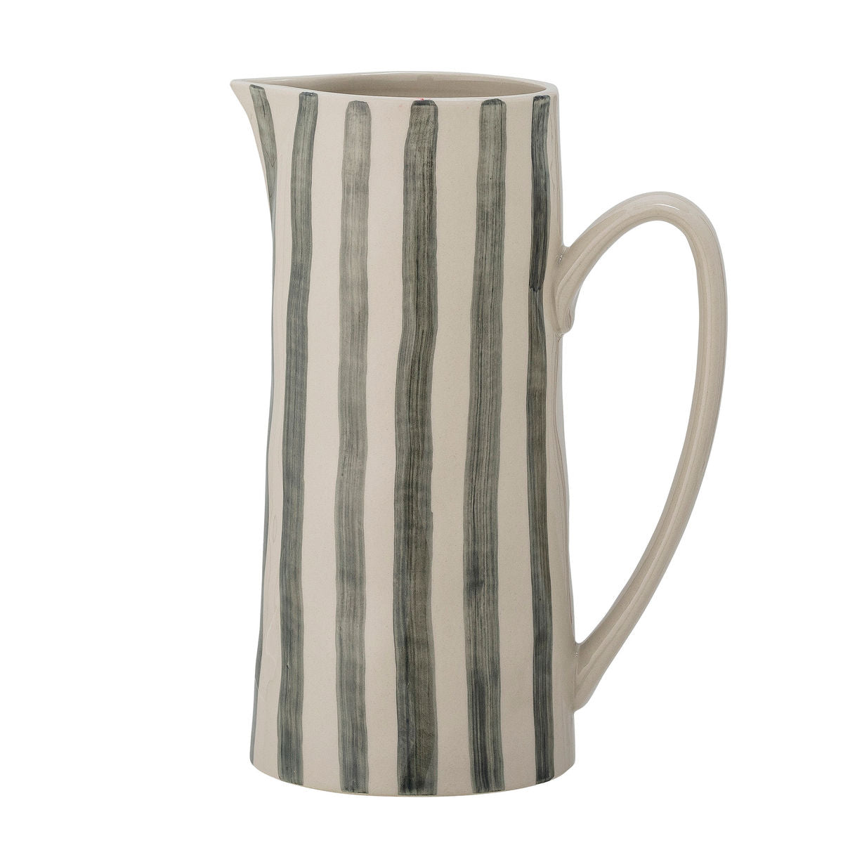 Creative Collection Begonia Pitcher, Green, Stoneware