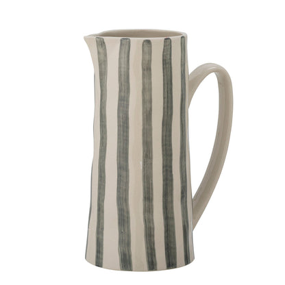 Creative Collection Begonia Pitcher, Green, Stoneware