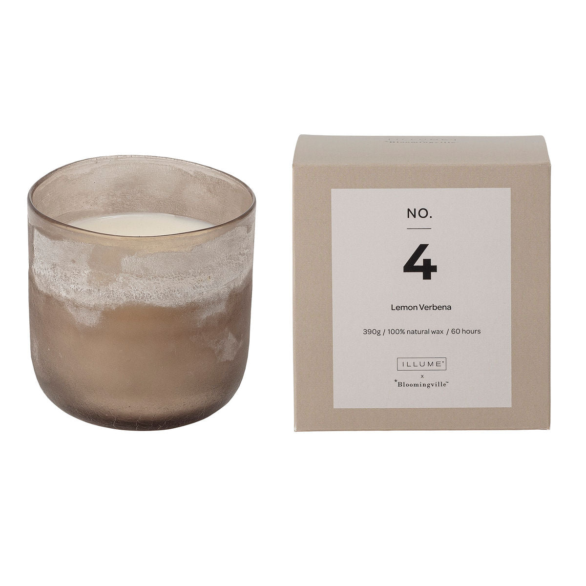 Illume X Bloomingville No. 4 - Lemon Verbena doftljus, natur, naturligt vax