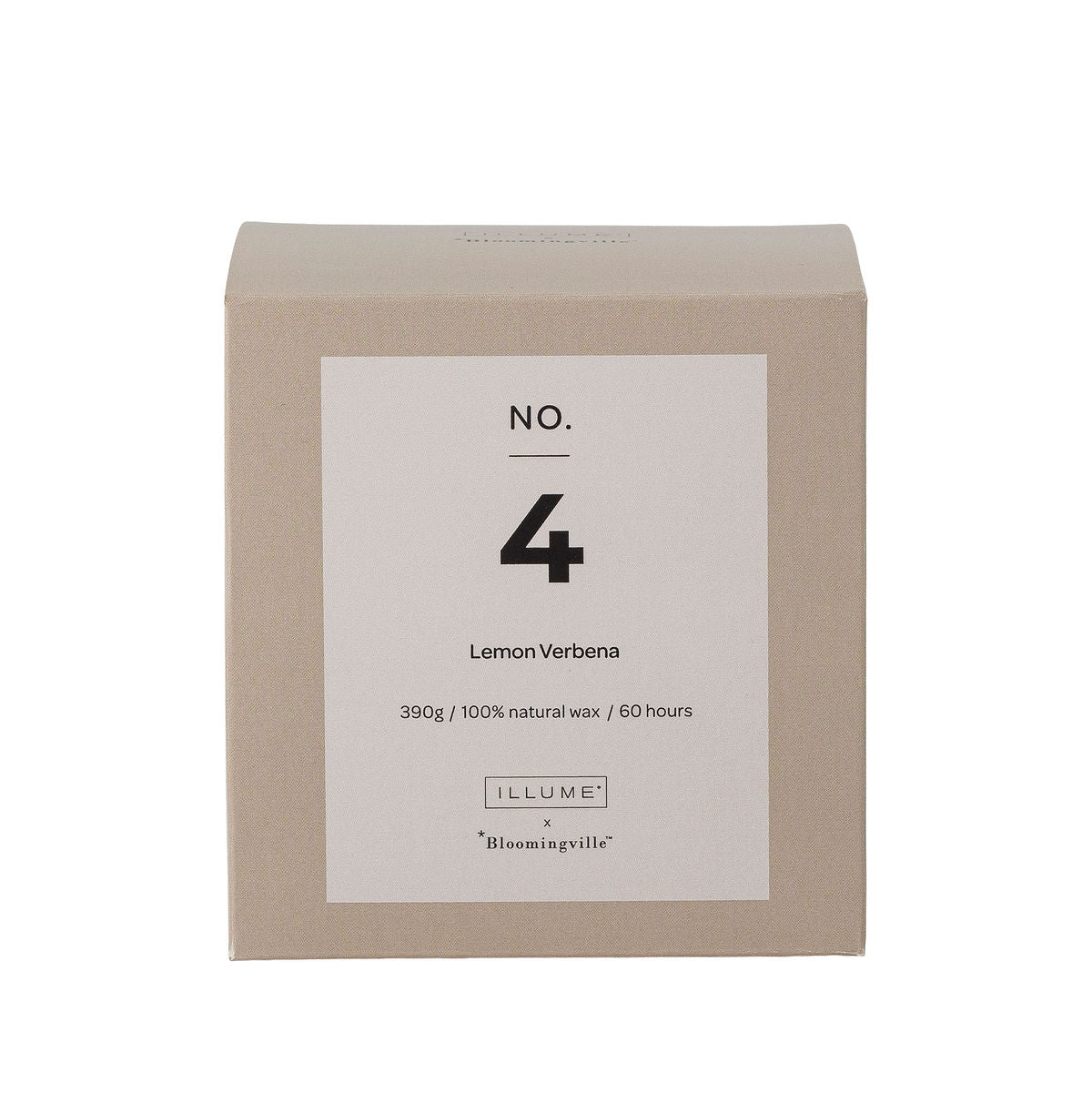 Illume X Bloomingville No. 4 - Lemon Verbena doftljus, natur, naturligt vax