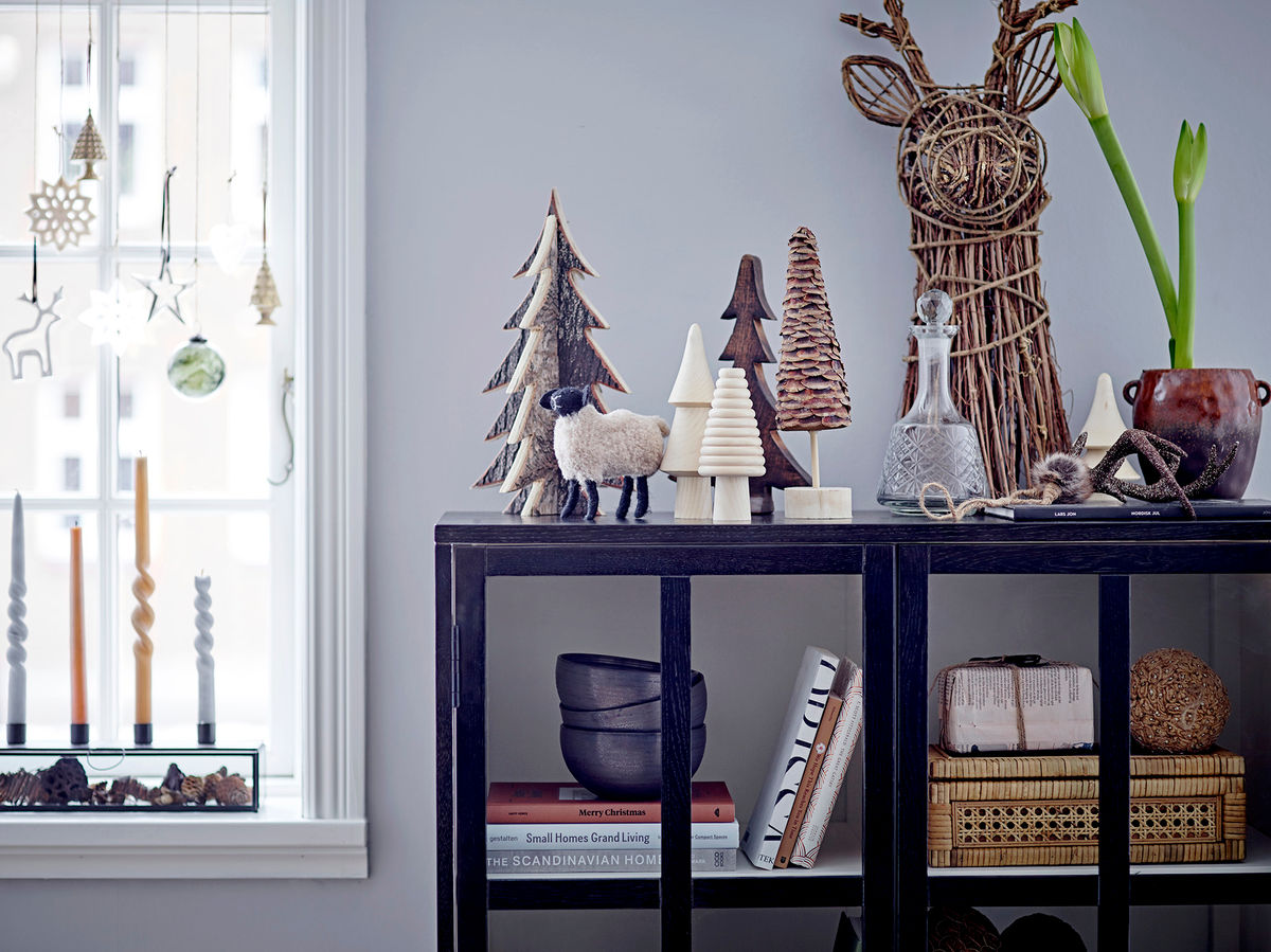 Bloomingville pelo advent scen, svart, glas