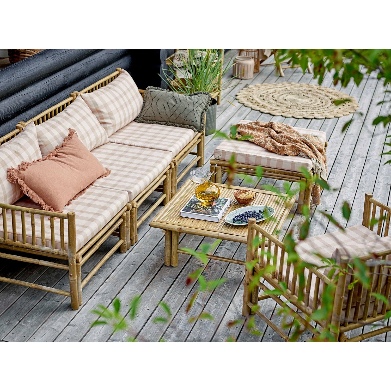 Bloomingville Corfu Module Sofa vänster hörn, Nature, Bamboo