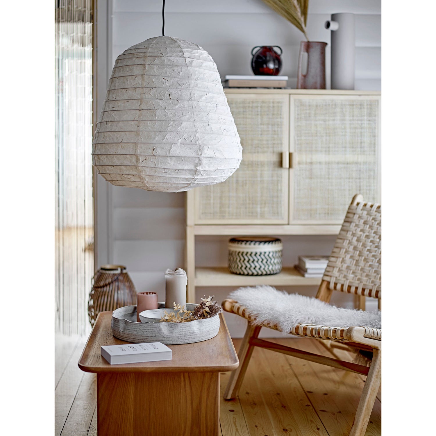 Bloomingville Jacob Basket w/Lid, Sort, Bambus - Bloomingville - DesignGaragen.dk