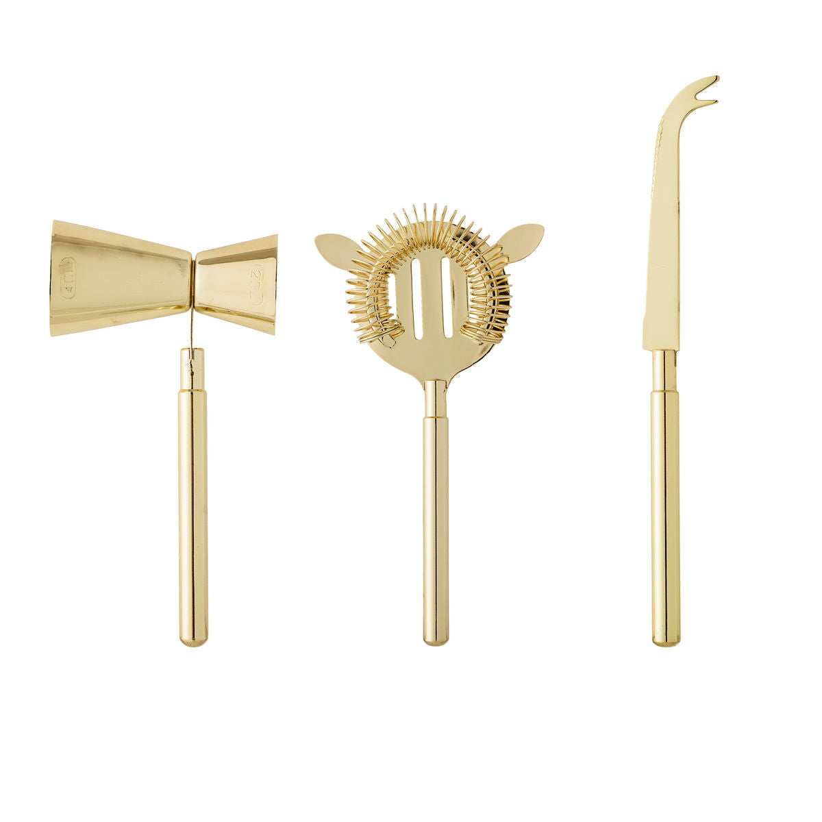 Bloomingville Cocktail Bar Set, Guld, rostfritt stål