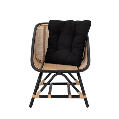 Bloomingville Loue Lounge Stol, Sort, Rattan - Bloomingville - DesignGaragen.dk