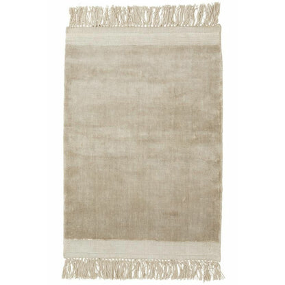 Nordal FILUCA blank matta med fransar - 160x240 - beige