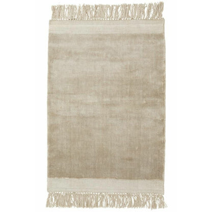 Nordal FILUCA blank matta med fransar - 200x290 - beige