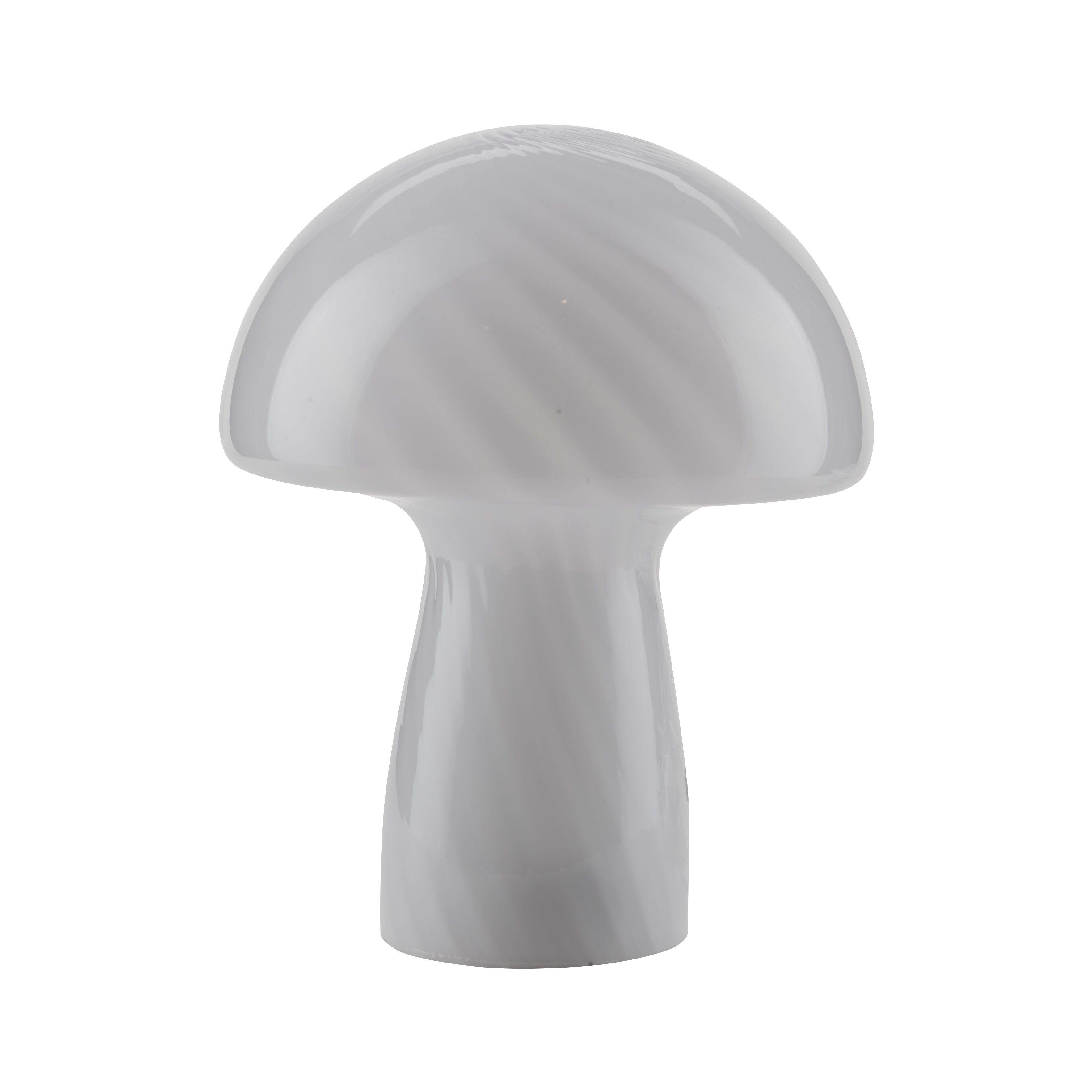 BAHNE - MULD LAMP / MUSHROOM TABLELAMA, VIT - H23 CM.P