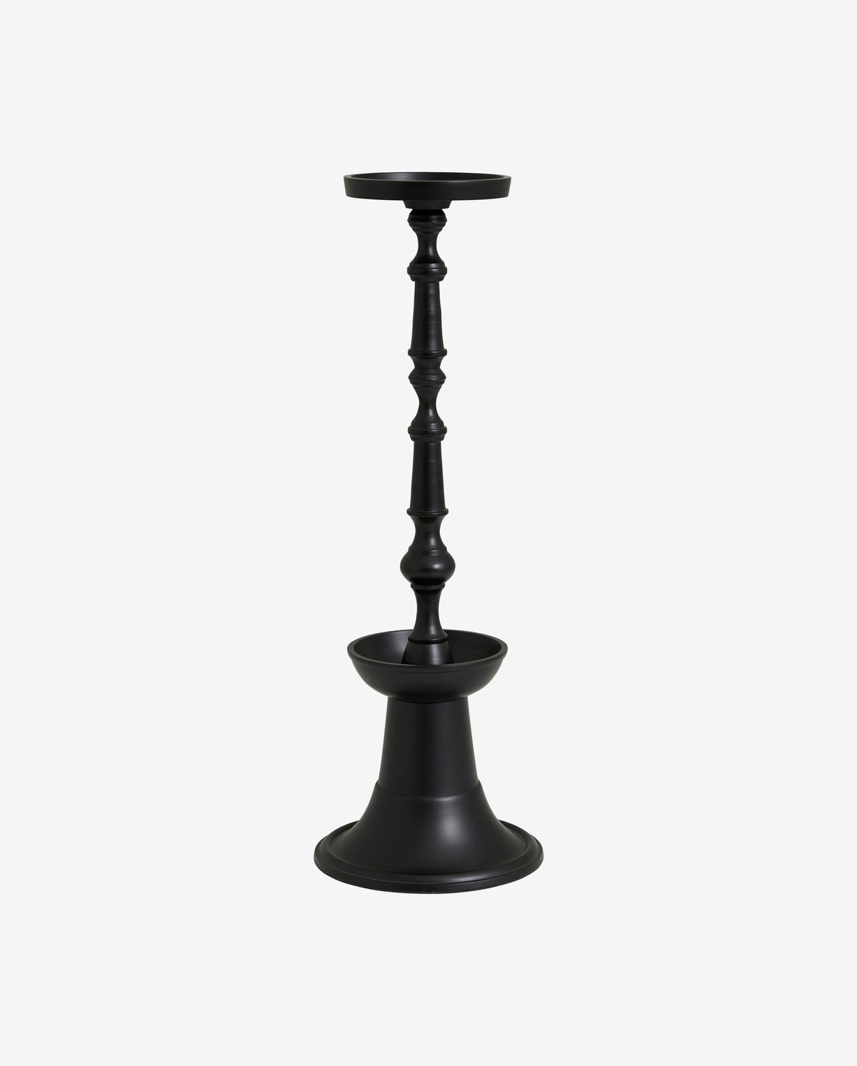 Nordal Flores Candle Holder, svart, stor