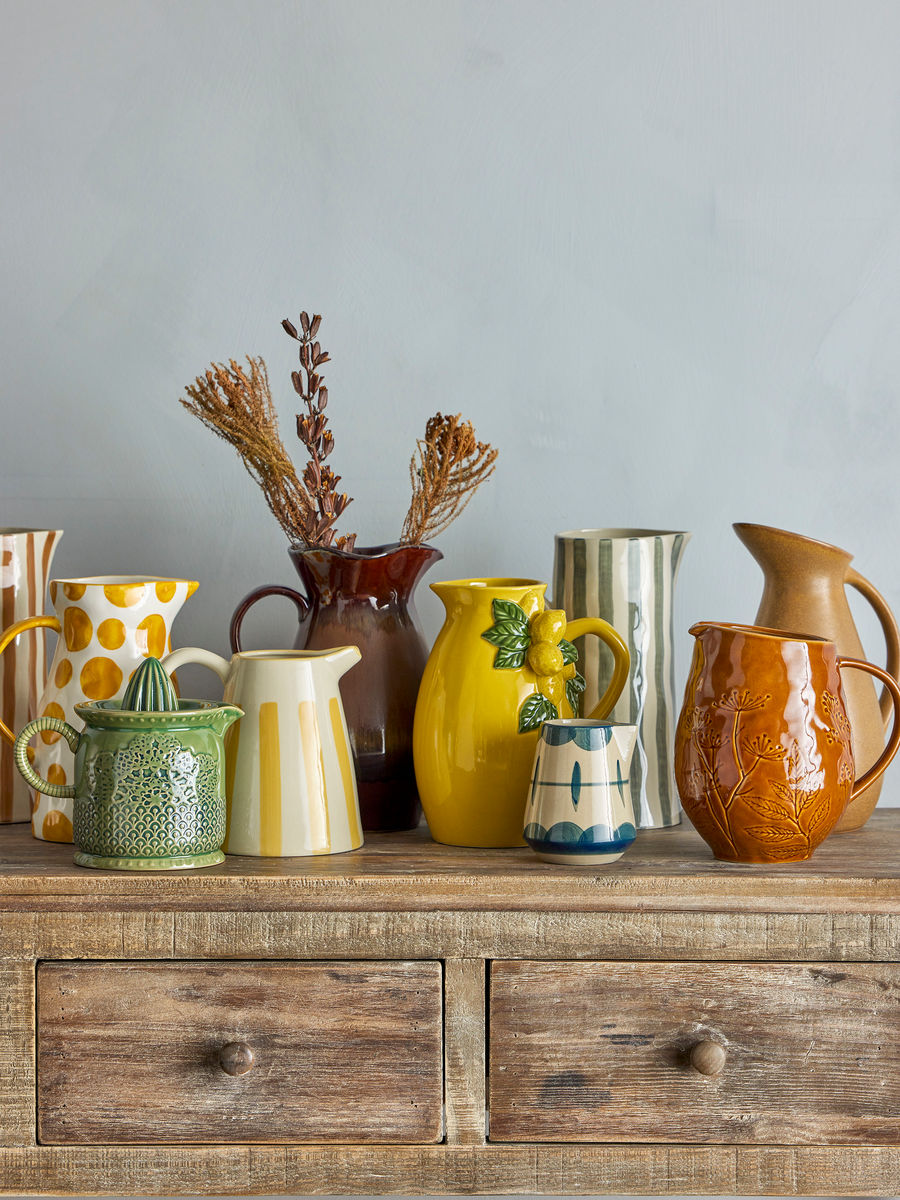 Creative Collection Limone pitcher, gul, stengods