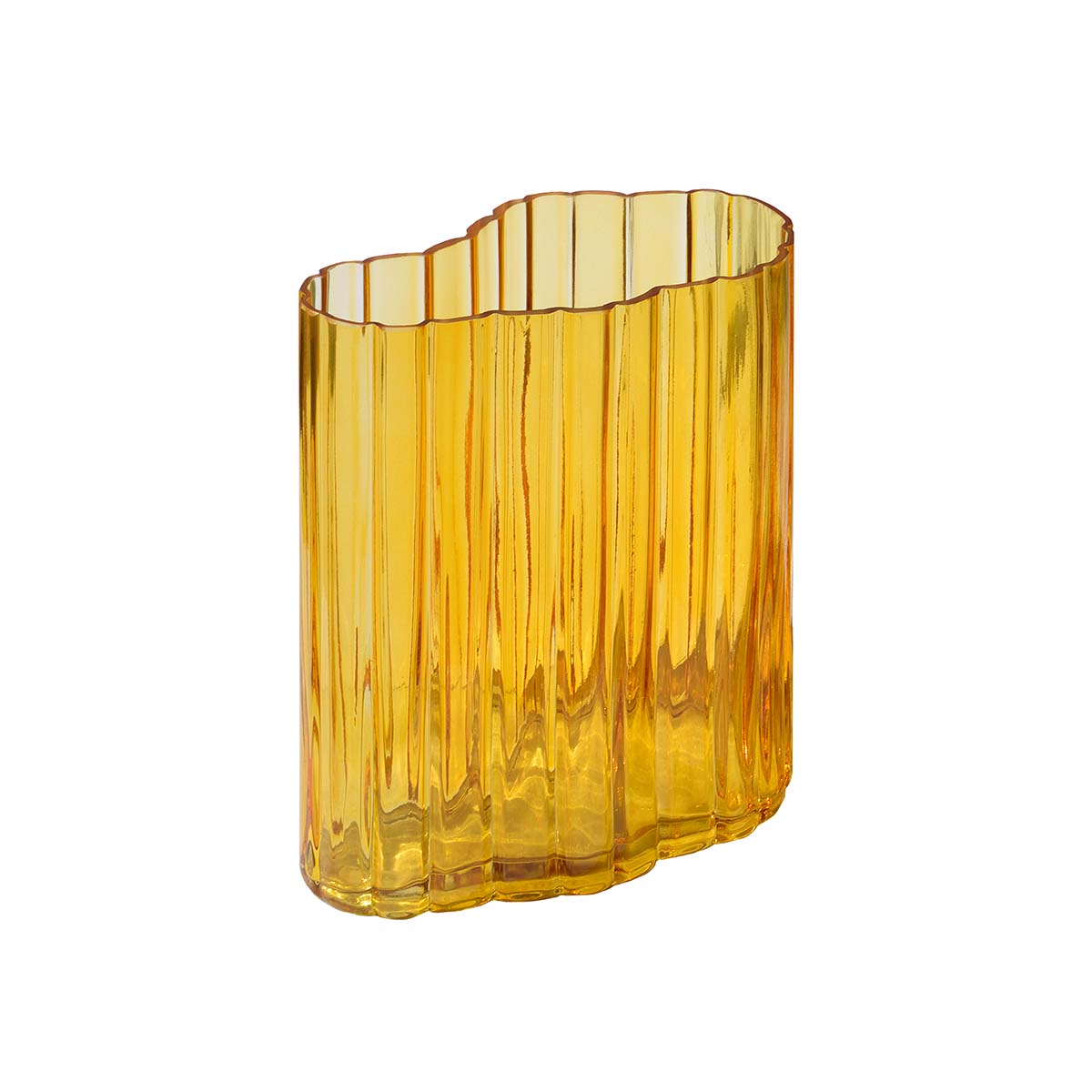 RIPPLE vase - amber - 20 cm - MOUD HOME - DesignGaragen.dk