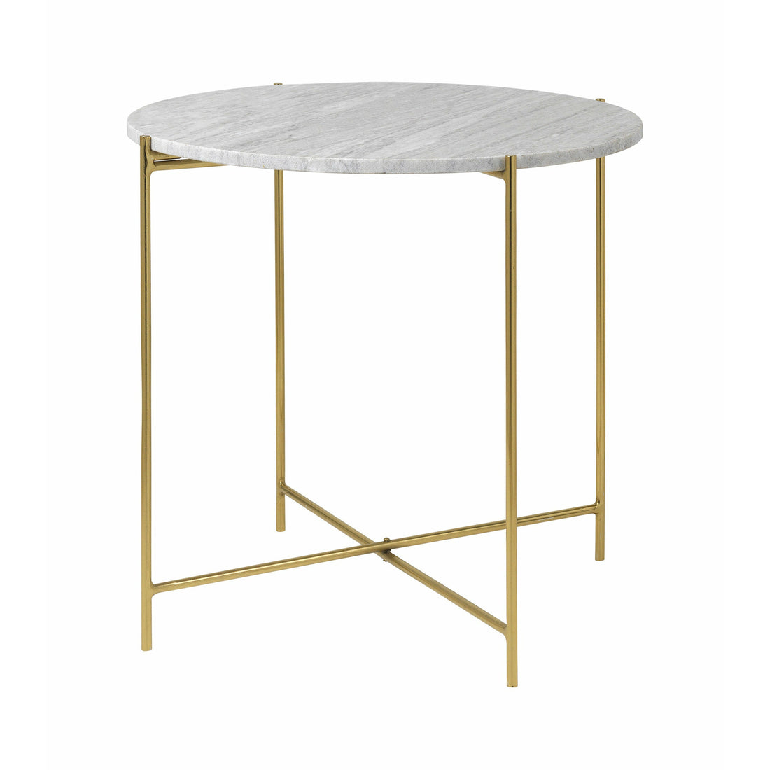 Cozy Living Freja Marble Table - BEIGE w. Mässing - uppsättning av 2