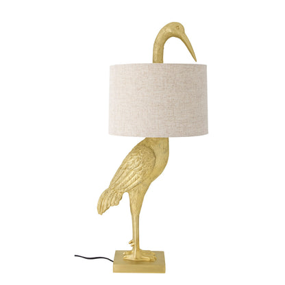 Creative Collection Heron bordslampa, guld, polyresin