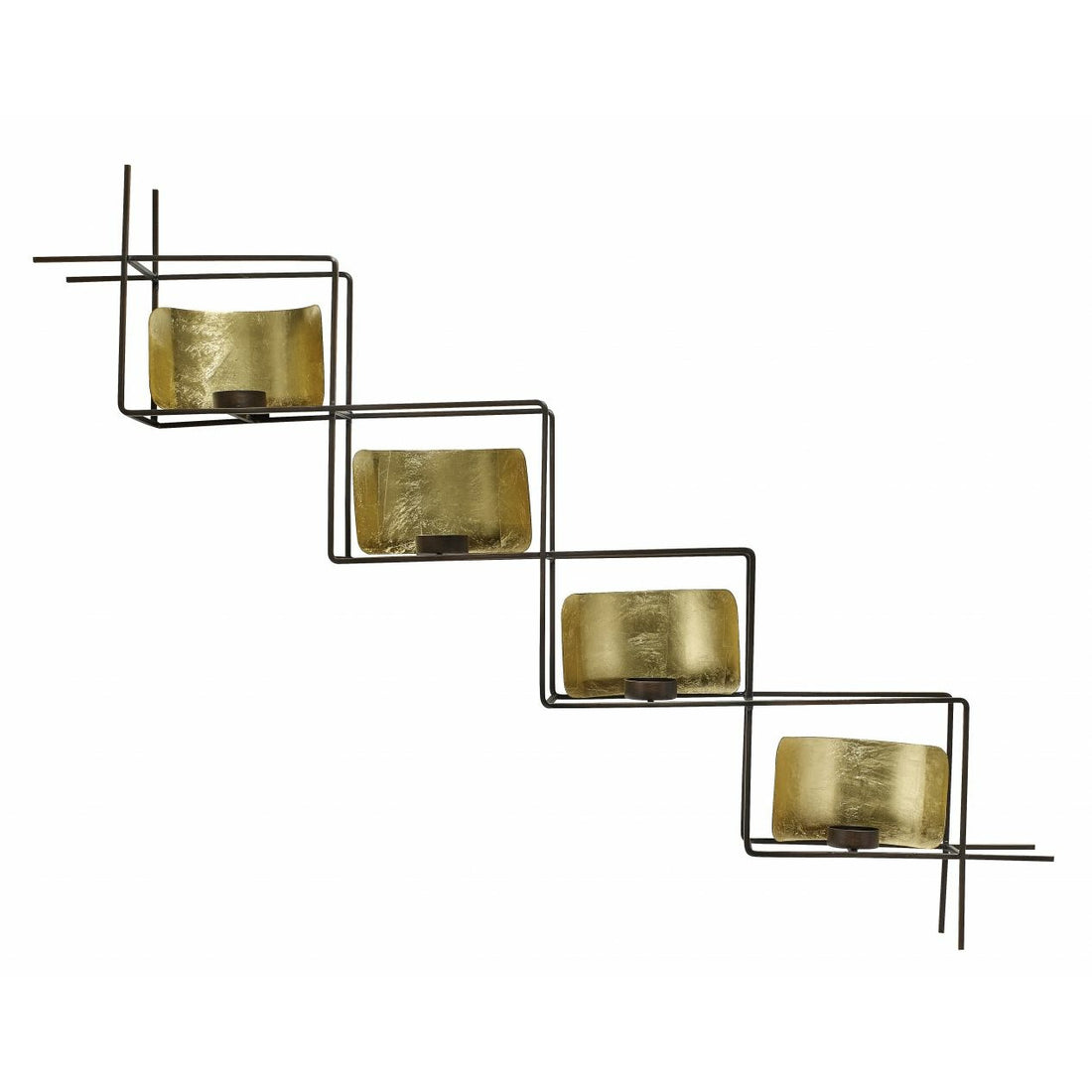 Nordal Wall t-light holder, golden/dark copper - Nordal - DesignGaragen.dk