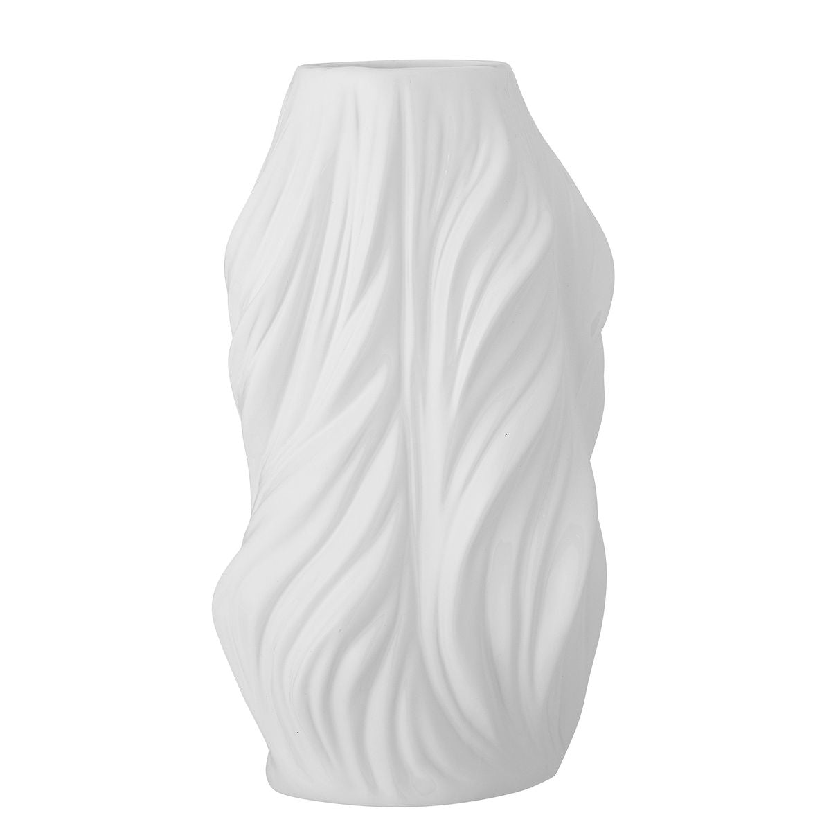 Bloomingville Sanak Vase, White, Ceramics