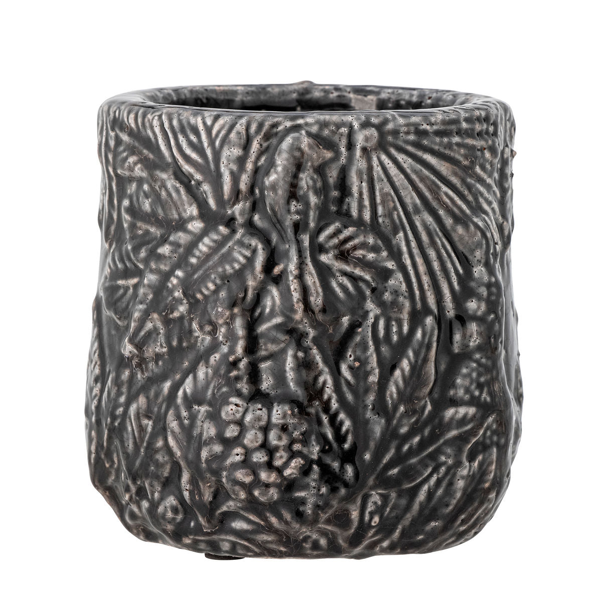 Creative Collection Nikou Deko Herbal Pot, Black, Terracotta