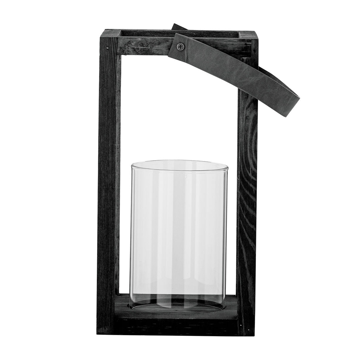 Bloomingville Lyra Lantern w/glas, svart, kille