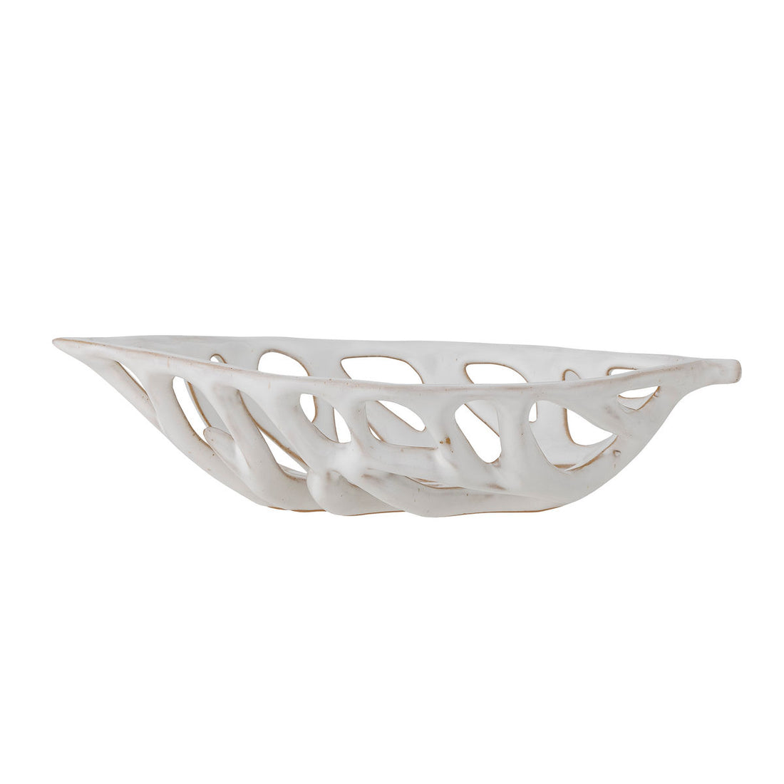 Bloomingville Foligno Deko Bowl, White, Stoneware