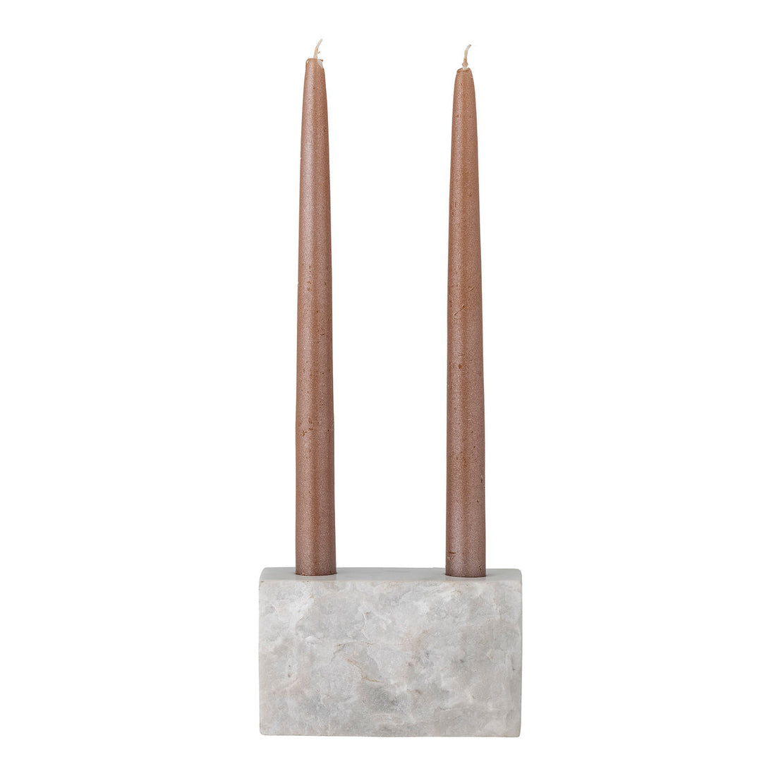 Bloomingville magie ljusstake, vit, marmor