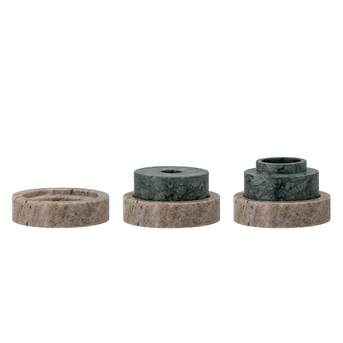 Bloomingville Dalin Lighthouse &amp; Candlestick, Green, Marble