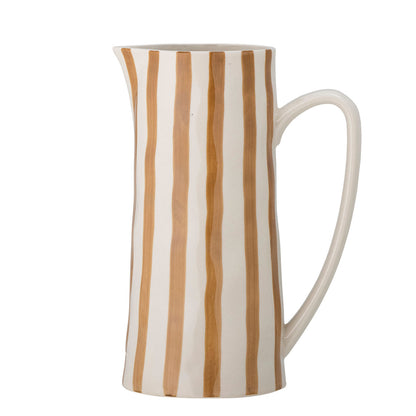 Creative Collection Begonia Pitcher, Brown, Stoneware