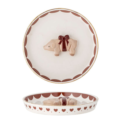 Bloomingville Jolly Plate, Red, Stoneware