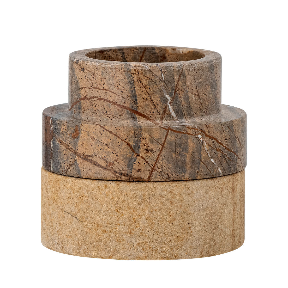 Bloomingville Dalin Votive &amp; Candle Holder, Brown, Sandstone