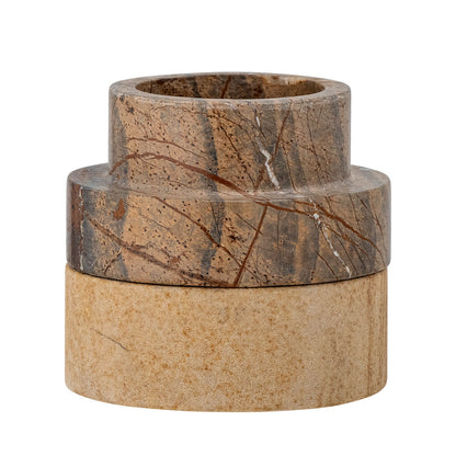 Bloomingville Dalin Votive &amp; Candle Holder, Brown, Sandstone