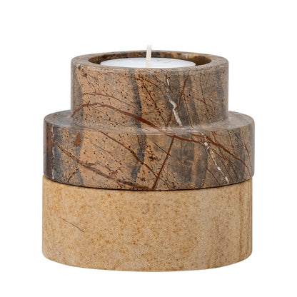 Bloomingville Dalin Votive &amp; Candle Holder, Brown, Sandstone