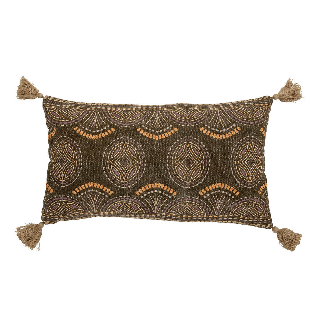 Bloomingville Nesma Cushion, Brown, Cotton