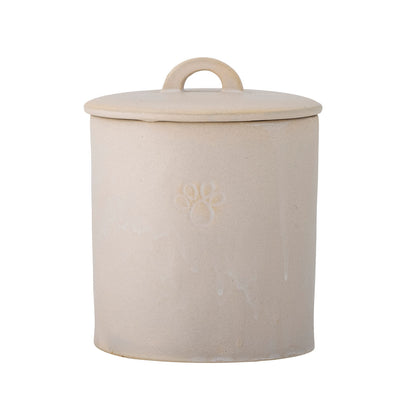 Bloomingville Buddy Pot w/lock, vit, stengods