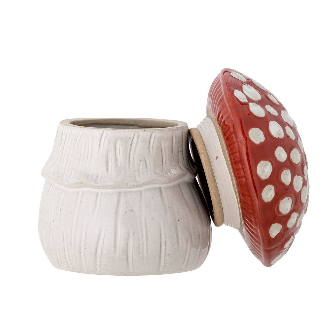 Bloomingville Mini - Sophine Jar w/lock, röd, stengods