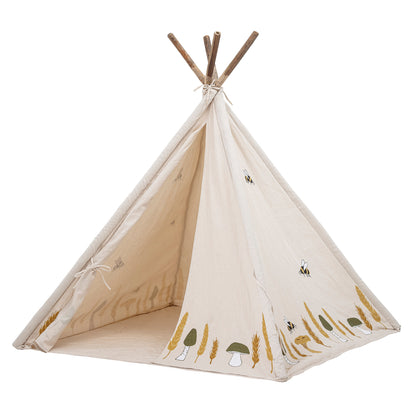 Millo Legetipi, Natur, Bomuld - L110xH127xW110 cm - BLOOMINGVILLE MINI - DesignGaragen.dk