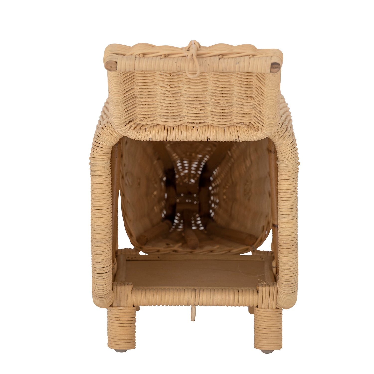 Soffe Taburet m/Opbevarings Rum, Natur, Rattan - L53xH30xW24 cm - BLOOMINGVILLE MINI - DesignGaragen.dk